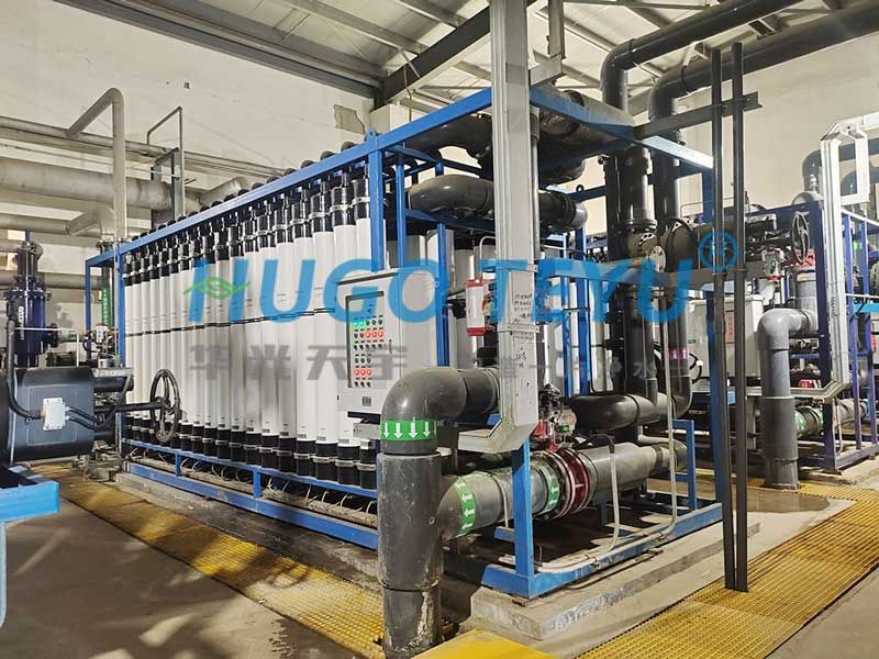 牧原集團湖北沙洋廠區超濾設備安裝現場